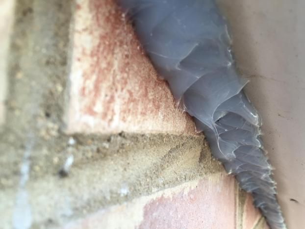 We are sealing a STL home's big cracks against bats and rats who will cause hundreds sometimes thousands.